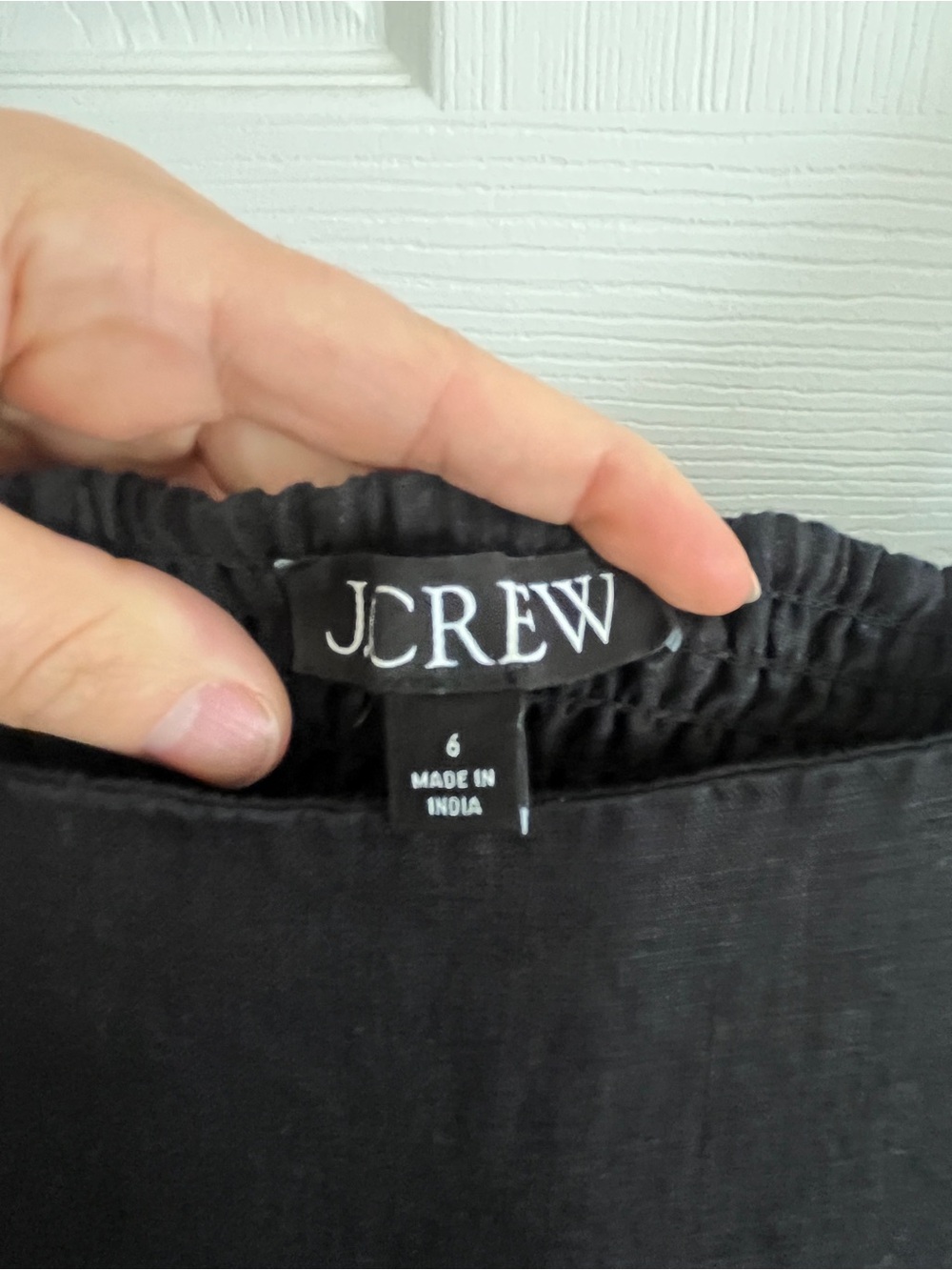 J. Crew Linen Black Sleeveless Square-Neck Midi Dress - Picture 4 of 5